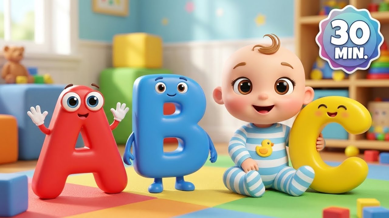 ABC Song for Kids 🎵 Learn Alphabet A-Z | 30 Minutes Kindergarten ...