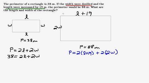 Perimeter Problem Using a System of Equations