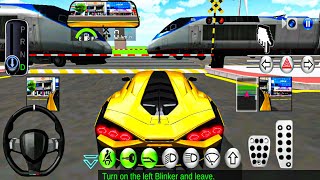 3D Driving Class - Railway Track Cross - Fast Racing Car - Android Game Play screenshot 1