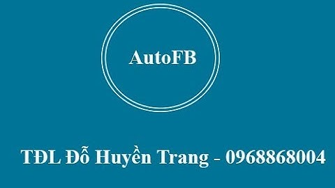 TĐL Đỗ Huyền Trang hướng dẫn sử dụng AutoFB