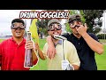 PLAYING GOLF WITH DRUNK GOGGLES!!