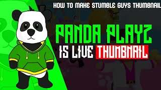 How to make a Stumble Guys live thumbnail