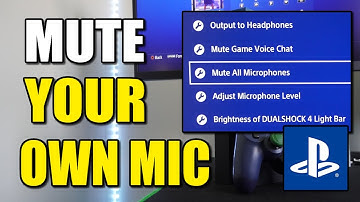 How to Mute your Own Microphone on PS4 on Any Game or Party Chat