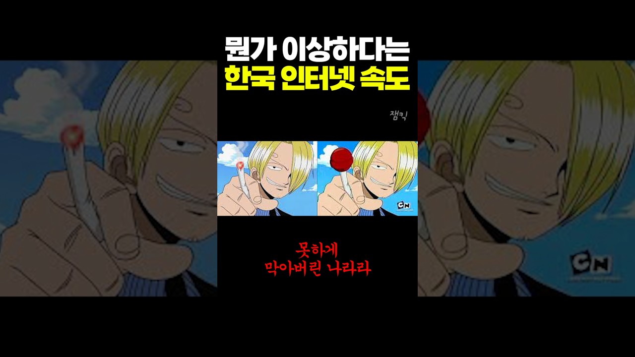 뭔가 이상하다는 한국 인터넷 속도