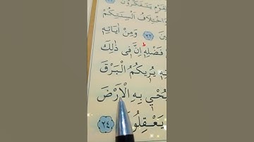 سورة الروم الأية 24 بصوت سعد الغامدي