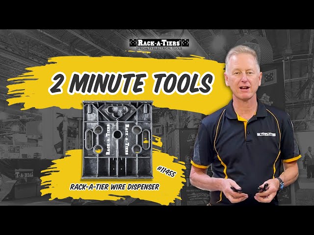 2 Minute Tools - Distributor Series  Rack-A-Tier Wire Dispenser 