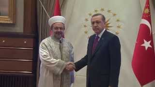 Diyanet İşleri Başkanı Görmez Cumhurbaşkanlığı Sarayı’nda