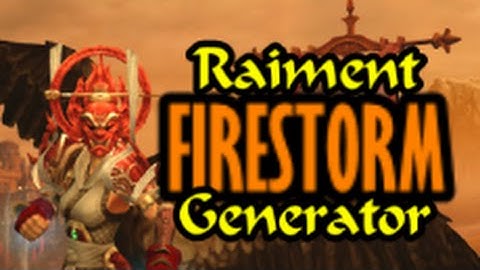 Diablo 3 Raiment FIRESTORM Spirit Generator Build GUIDE