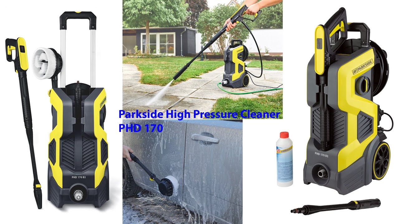 Parkside High Pressure Cleaner PHD 170 B2 TESTING - YouTube