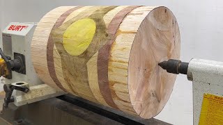 Amazing Craft Woodturning Products - A Special Artistic Design And Skilful Working On Wood Lathe