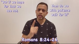 Romans 8:24-26 Daily Devotion