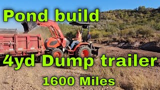 Constructing A Clay-lined Pond: Transporting Clay And Waiting For Dozer To fishing pond. Part 1