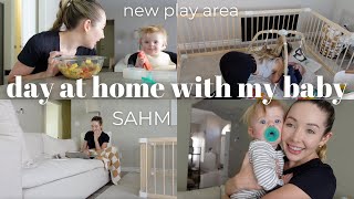 setting up my baby's new play area & a whole day alone at home