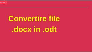 How to convert docx files to odt
