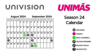 Weather Univision / Unimás Colorado Season 24 Calendar (2024) Sky View