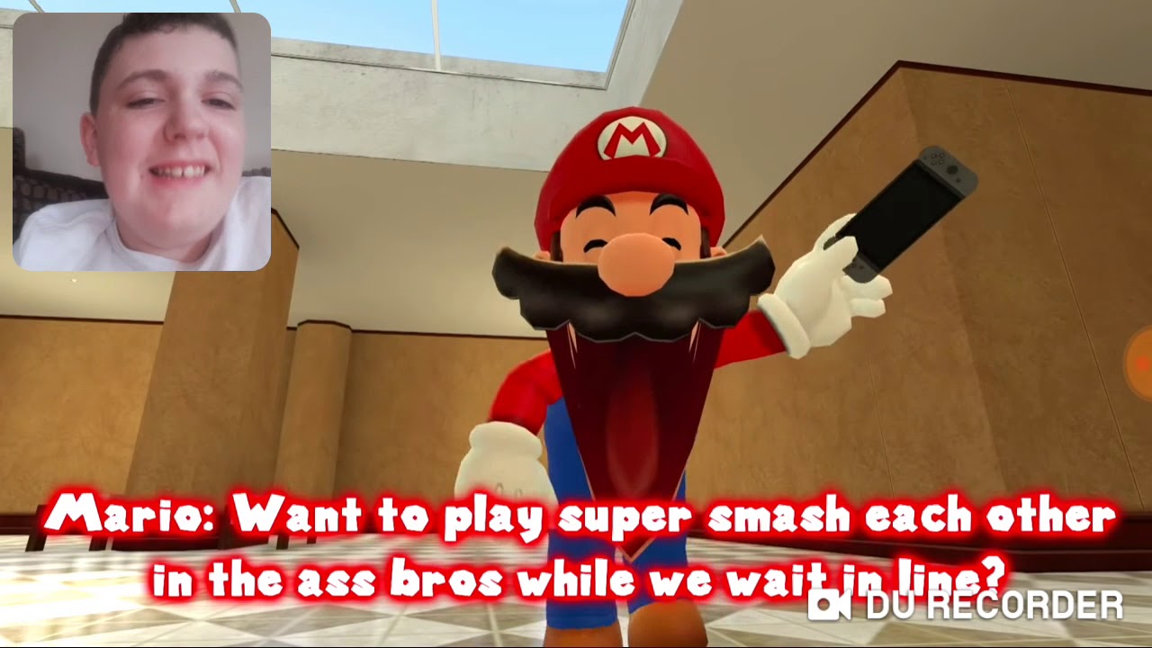 Smg4 Mario Waits In Line For Some Spaghetti