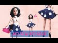 DIY Barbie doll clothes tutorial | 👗Multi-way halter top &amp; Skirt | No Sew No Glue tutorial