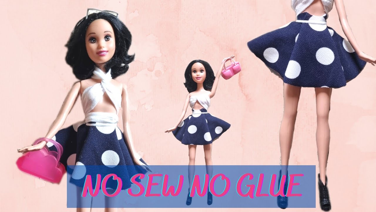 Cute Barbie Doll Dress 😱🔥 #shorts #diy #barbie #doll #craft #ytshorts  #cute #viral 