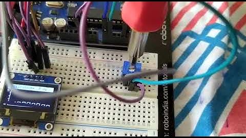 arduino oscilloscope using oled display and potentiometer