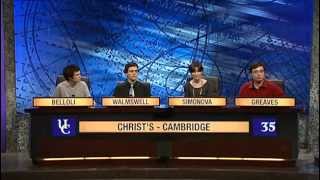 University Challenge 2010/2011: Christ's College, Cambridge vs Edinburgh University