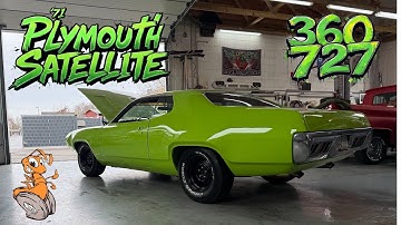 1971 Plymouth Satellite 360/727 Fullsize Muscle Car in Sublime Green with killer exhaust sound