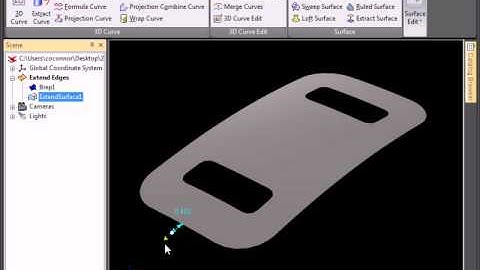 How to Extend a surface from multple edges in IRONCAD