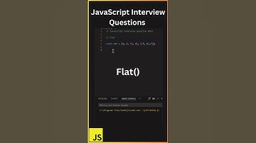 Flat method in JavaScript | #javascript #dsa #coding