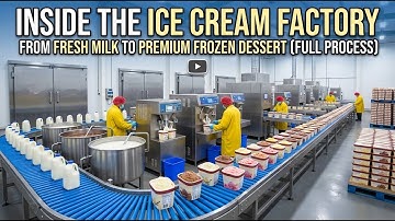 Inside the Ice Cream Factory: From Fresh Milk to Premium Frozen Dessert (Full Process)