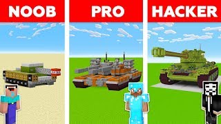 Minecraft NOOB vs PRO vs HACKER : SUPER TANK BATTLE in minecraft / Animation