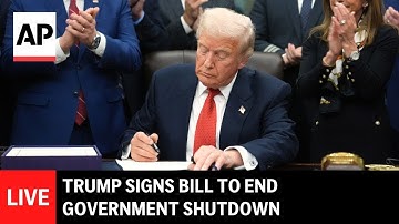 LIVE: Trump signs bill to end the longest government shutdown