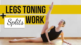 40 min Floor Ballet Workout | Legs Toning & Hips Release for splits