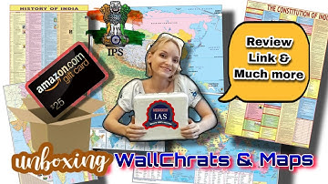 #Maps IAS #charts unboxing video MPSC/UPSC/SSC COMPETITIVE EXAMS  India World Constitution  History