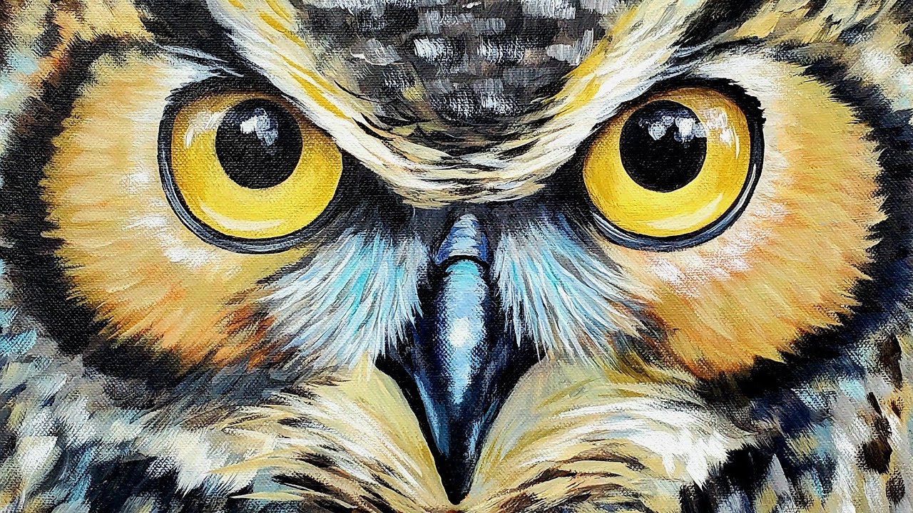Easy Owl Paintings