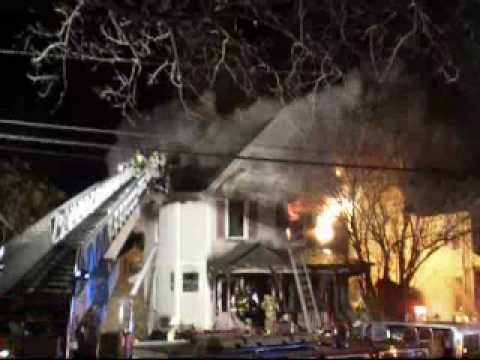 Hasbrouck Heights NJ. Bergen County Working fire Part 1 Washington pl. 12/11/09