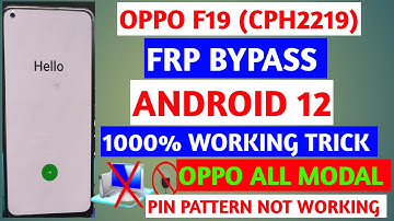 oppo f19 frp bypass/oppo f19 frp bypass android 12/oppo cph2219 frp bypass