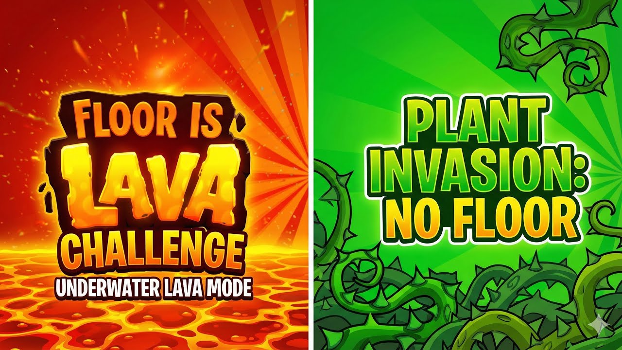 Floor is Lava vs Plant Invasion! 😱 Subway Surfers Toughest Challenge (No Floor)