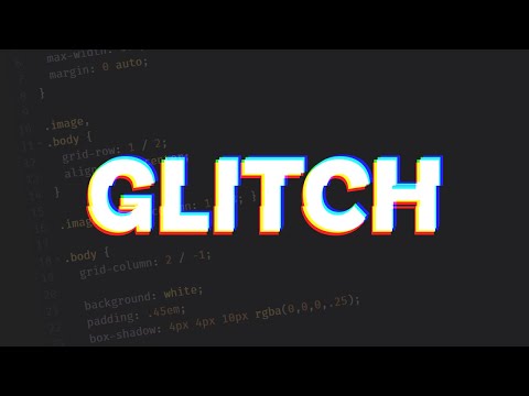 Animated glitch text effect with CSS only