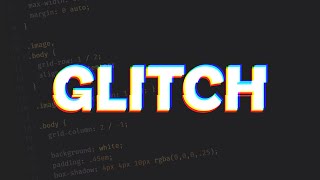 Animated glitch text effect with CSS only