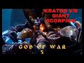Kratos vs giant scorpion  god of war 3 remastered  ps4  ps4