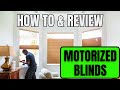 Motorized Window Blinds How to Install + Review !!