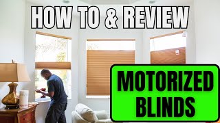 Motorized Window Blinds How to Install + Review !!