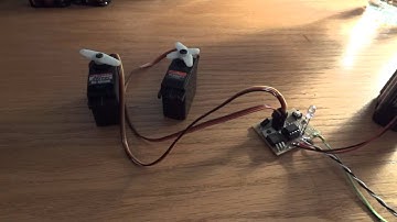 Ironman helmet faceplate/jaw servo motor and eye light controller