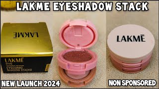Lakme eye shadow | Lakme 9to6 Eyeconic Shadow Stacks | New Launch 2024 | #makeup #lakme Resimi