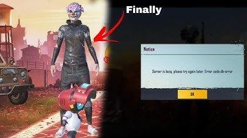 Server is busy, please try again later.Error code db-error | How to Fix db Problem |BGMI