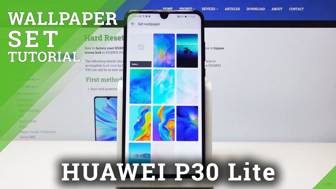How To Set Up Home Screen Lock Screen In Huawei P30 Lite Change Wallpaper Youtube