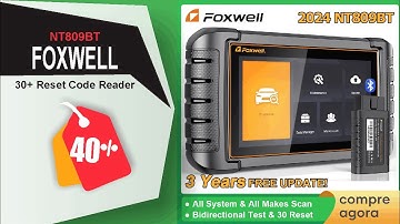 FOXWELL NT809BT OBD2 Bluetooth Car Diagnostic Tool All System Bi-Directional Test 30+ Reset Code