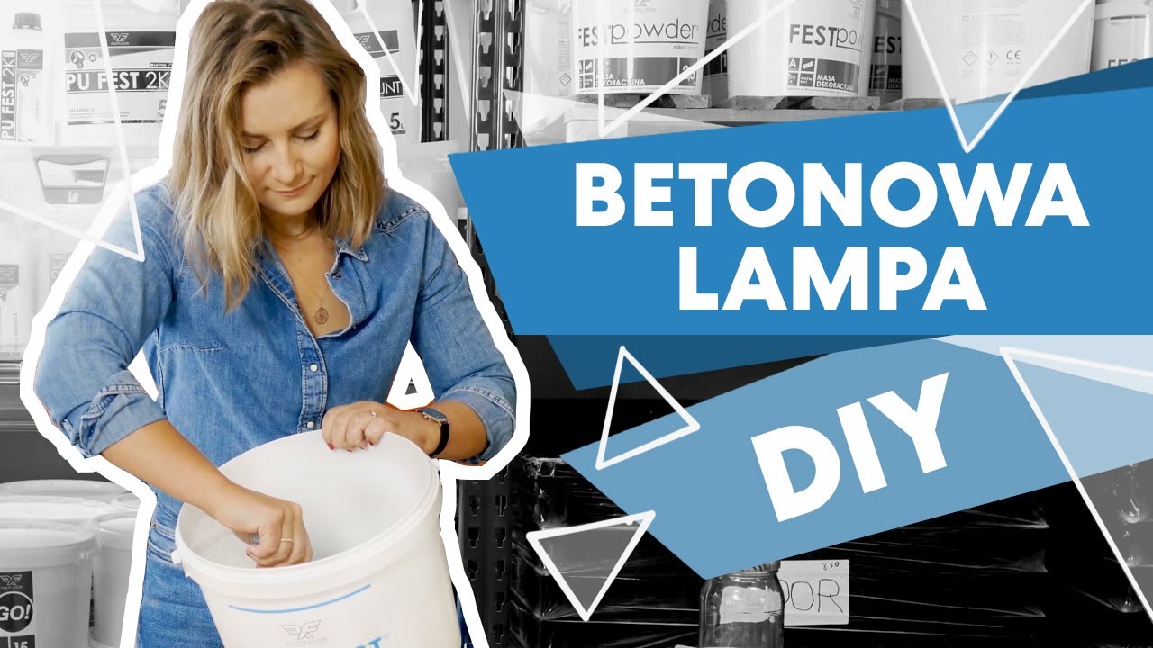 Jak Zrobic Betonowa Lampe Diy How To Make A Concrete Lamp Youtube