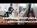 Rutina de LIMPIEZA ✨CAMBIOS DECORACIÓN SALÓN ✅ Limpia conmigo