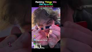 Ranking Things We All Did As A Kid #ranking #shorts #viralshorts #relatable #memes #childhood Net Worth