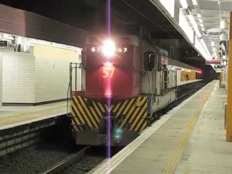 The Southbound freight double head GM EMD G26 60 P...